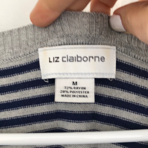 Liz Claiborne Striped Sweater - Picture 4 of 7